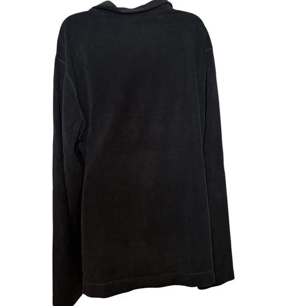 Rains Addis Fleece Half Zip Black XXL Unisex Lightweight Pullover
